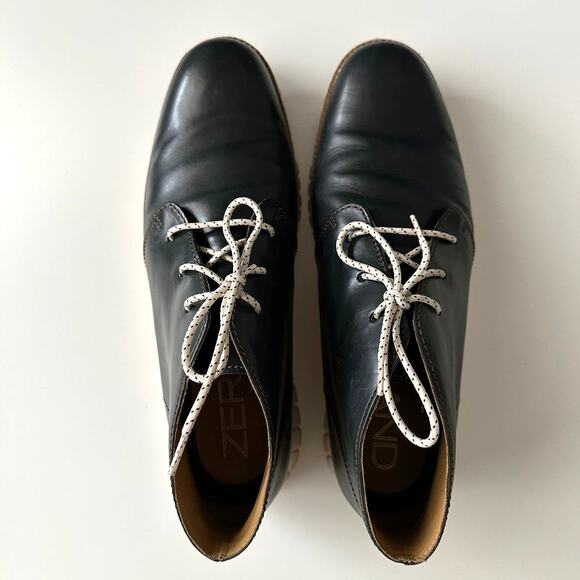 Cole Haan Zerogrand Chukka Navy Gray Lace Up Boots 12 M - Picture 1 of 8